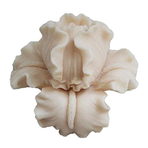 Product Cover Grainrain 3D Flower White Diy Craft Art Handmade Soap Making Molds Flexible Soap Mold Silicone Soap Mould Soap