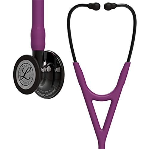 Product Cover 3M Littmann Cardiology IV Diagnostic Stethoscope, Smoke-Finish Chest Piece, Plum Tube,  Smoke Stem and Headset, 27 Inch, 6166