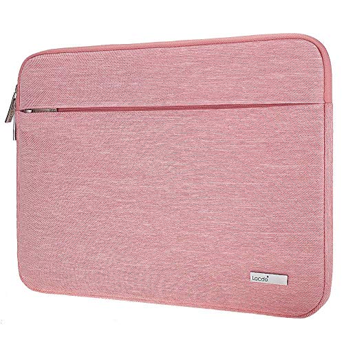 Product Cover Lacdo 11 Inch Laptop Sleeve Case Compatible Apple MacBook 12-Inch | MacBook Air 11.6-inch | New Surface Pro 2017 | Surface Pro 5, 4 | Acer Asus HP Toshiba Samsung Chromebook, Notebook Bag, Pink