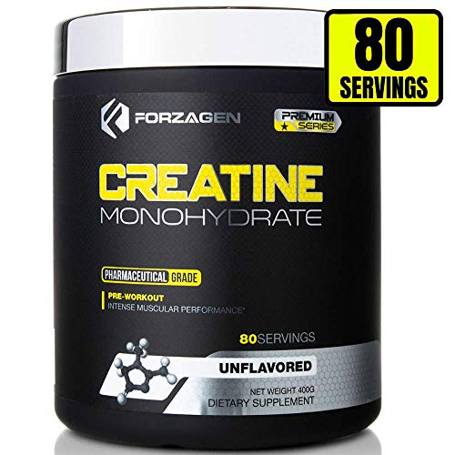 Product Cover Forzagen Creatine Powder Monohydrate - Workout Supplements | No More Pills, Capsules | Best Creatine Unflavored For Muscle Growth Supplements For Men & Women | Organic Creatine monohydrate