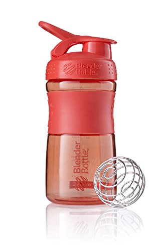 Product Cover BlenderBottle SportMixer Tritan Grip Shaker Bottle, Coral/Coral, 20-Ounce