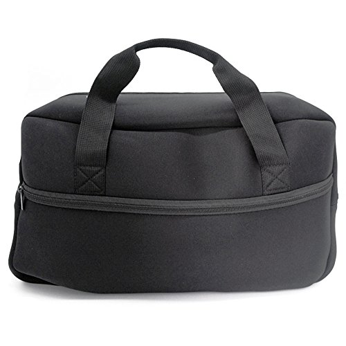 Product Cover Orchidtent Portable Travel Storage Carrying Case Cover Skin Pouch Bags for Bose SoundTouch 30 Series III Wireless Music System with Handle Straps and Adapter Power Pocke(Black)