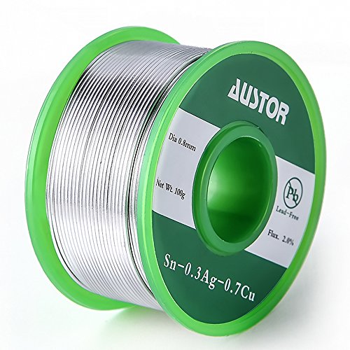 Product Cover AUSTOR 0.8mm Lead Free Solder Wire with Rosin Core