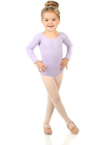 Product Cover Elowel Kids Girls' Basic Long Sleeve Leotard (Size 2-14 Years) Multiple Colors