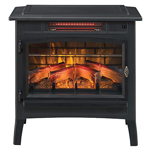 Product Cover Duraflame 3D Infrared Electric Fireplace Stove with Remote Control - Portable Indoor Space Heater - DFI-5010 (Black)