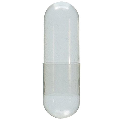 Product Cover Clear Size 0 Empty Gelatin Capsules - 5000 Count |Kosher & Halal Certified |Gluten Free