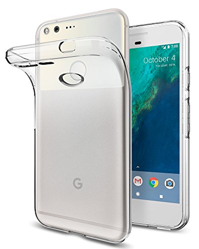 Product Cover Spigen Liquid Crystal Google Pixel Case with Slim Protection and Premium Clarity for Google Pixel 2016 - Crystal Clear