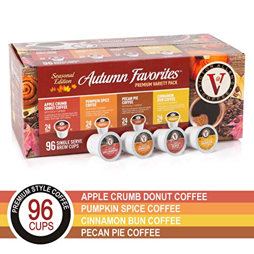Product Cover Autumn Favorites Variety Pack for K-Cup Keurig 2.0 Brewers, 96 Count, Victor Allen's Coffee Single Serve Coffee Pods