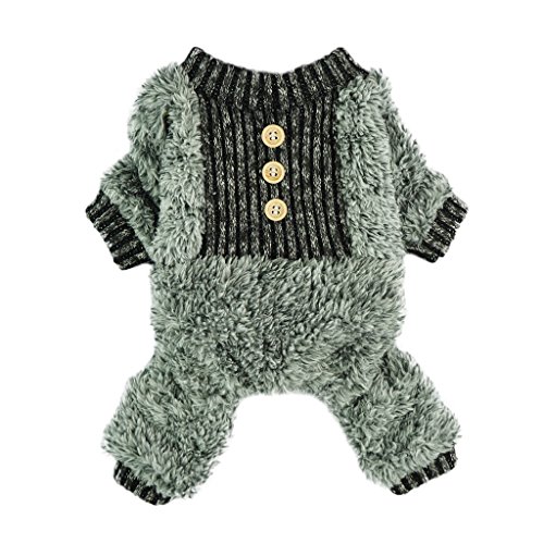 Product Cover Fitwarm Fuzzy Velvet Thermal Pet Clothes for Dog Pajamas PJS Coat Jumpsuit XS