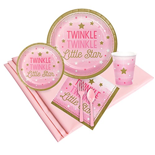 Product Cover BirthdayExpress Twinkle Twinkle Little Star Pink 16 Guest Party Pack