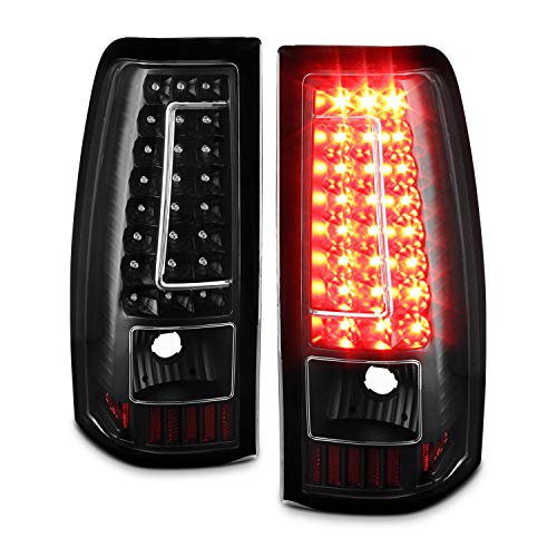 Product Cover For 03-06 Chevy Silverado 04-06 GMC Sierra Pickup Truck Black G2 LED Tail Lights Brake Lamps Replacement