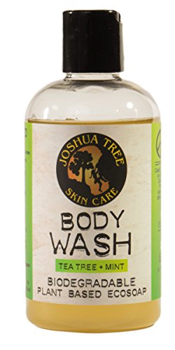 Product Cover Joshua Tree 8 oz. Body Wash, Shampoo - Biodegradable Plant Based Eco Soap with Organic Ingredients (Tea Tree + Mint)