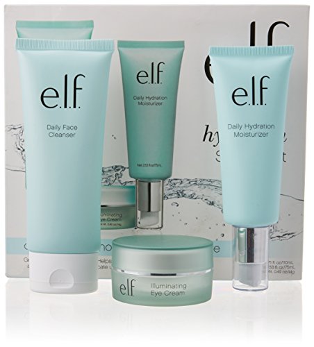 Product Cover e.l.f. Hello, Hydration 3-Piece Starter Set with Cleanser, Moisturizer, and Eye Cream