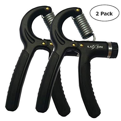 Product Cover Luxon 2 Pack Hand Grip Strengthener Adjustable Resistance 22-110 Lbs (10 - 50kg) -Hand Grip Exerciser, Strengthen Grip, Hand Squeezer, Forearm Grip, Hand Exercise, Gripper, Finger Strengthener