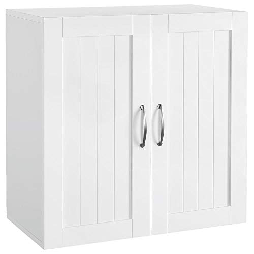 Product Cover Topeakmart Home Kitchen/Bathroom/Laundry 2 Door 1 Wall Mount Cabinet, White, 23in x 23in