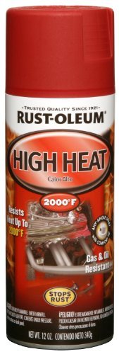 Product Cover Rust-Oleum 248908 Automotive 12-Ounce High Heat 2000 Degree Spray Paint, Flat Red by RustoleumAutomotive