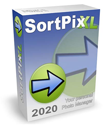 Product Cover SortPix XL (2020) - Photo management software to sort photos, find photos and duplicate photo cleaner - easy photo managing software for PC