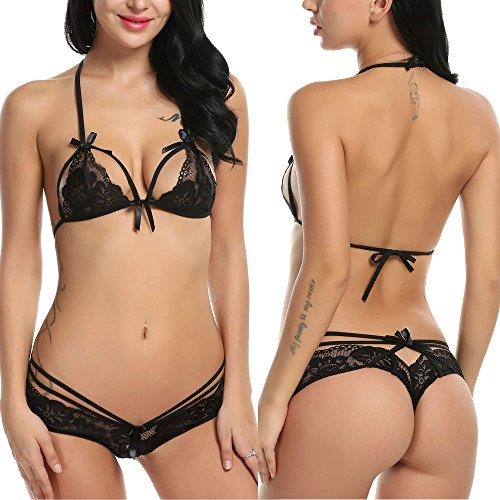 Product Cover Avidlove Lingerie Lace Babydoll 2 Piece Sexy Bra and Panty Sets