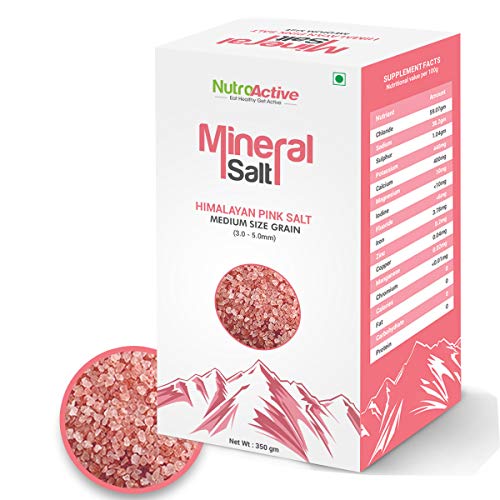 Product Cover NutroActive Mineral Himalayan Pink Salt , Medium Size Grain (3-5 mm) , 350 g