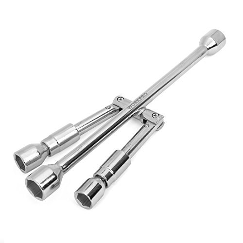 Product Cover WORKPRO 14-Inch Universal Folding Lug Wrench, 4-Way Cross Wrench