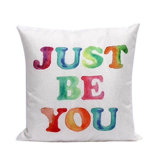 Product Cover Gotd Christmas Decorative Cushion English Words Letters Cotton Linen Pillow Throw Case Cover Pillowcase Cushion Cover for Sofa Throw Pillow Case Christmas Gifts 18