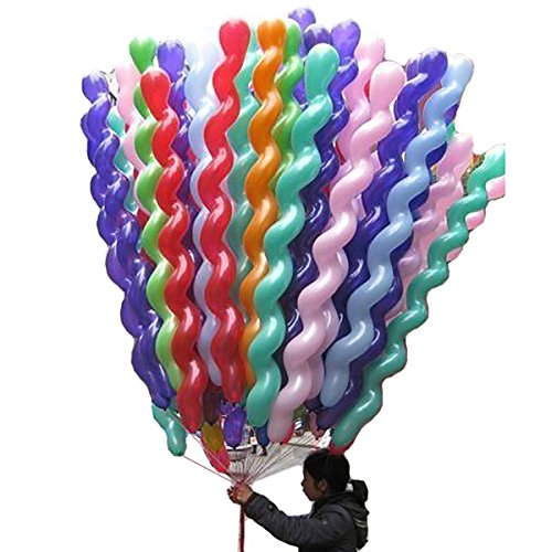 Product Cover Amanda Lee 40-Inch Latex Spiral Balloons,100 Pieces