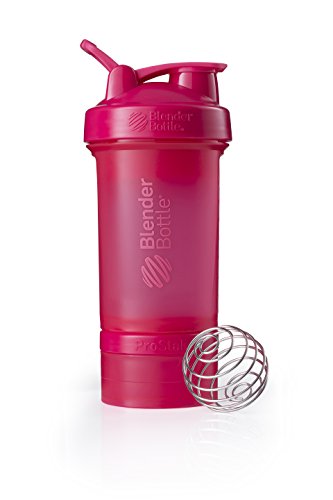 Product Cover BlenderBottle C01718 ProStak System with 22-Ounce Bottle and Twist n' Lock Storage, 22 oz, Pink