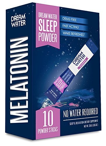 Product Cover Dream Water Sleep Powder, Natural Sleep Aid, GABA, MELATONIN, 5-HTP, Snoozeberry, 3 boxs of 10 packets (30 day supply)
