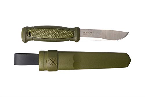 Product Cover Morakniv Kansbol Fixed Blade Knife with Sandvik Stainless Steel Blade and Plastic Sheath, 4.3-Inch