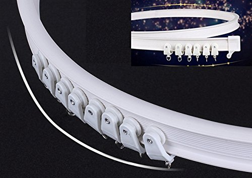 Product Cover Z-Color Alloy Plastic Windows and Balcony Curtain Track Soft Curved Track Curved Track Rail Slide Rail Accessories (3 Meters)