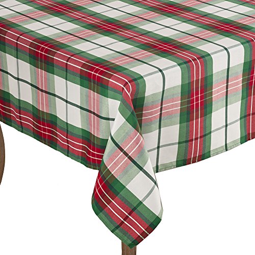 Product Cover Occasion Gallery Multi Christmas Holiday Plaid Design Holiday Tablecloth, 70