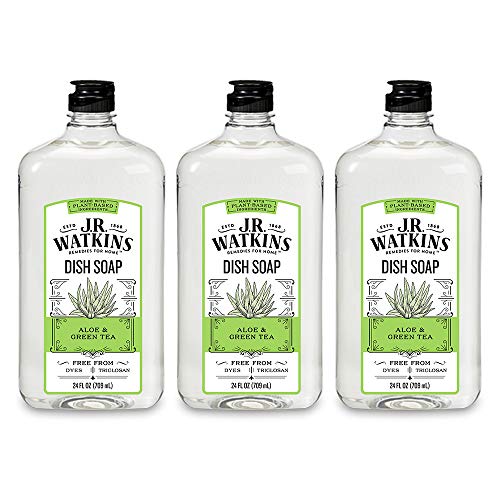 Product Cover J.R. Watkins Dish Soap, Liquid, 24 fl oz, Aloe & Green Tea (3 pack)