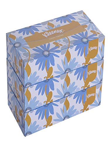 Product Cover Kleenex Facial Tissue, Flat Tissue Box, 2 Ply, 200 soft tissues per box, 3 Box Combo (600 tissues)-60038