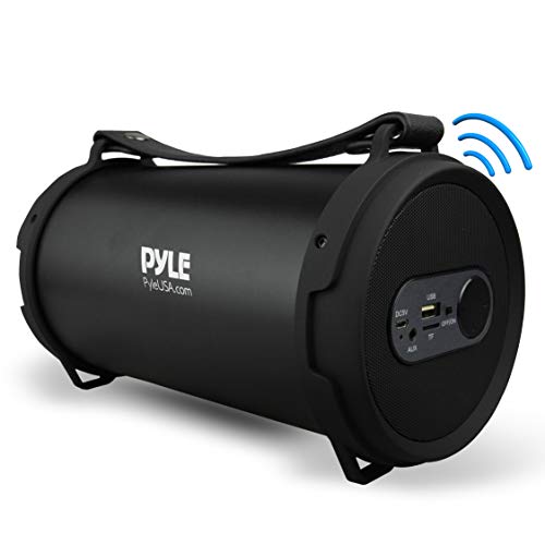 Product Cover Pyle Portable Speaker, Boombox, Bluetooth Speakers, Rechargeable Battery, Surround Sound, Digital Sound Amplifier, USB/SD/FM Radio, Wireless Hi-Fi Active Stereo Speaker System in Black (PBMSPG7)