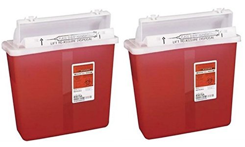 Product Cover 8507SA- Container Sharpstar In-Room Mailbox Lid Red 5qt Ea by, Kendall Company (2)