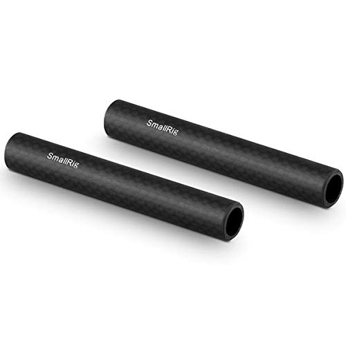 Product Cover SMALLRIG 15mm Carbon Fiber Rod for 15mm Rod Support System (Non-Thread), 4 inches Long, Pack of 2-1871