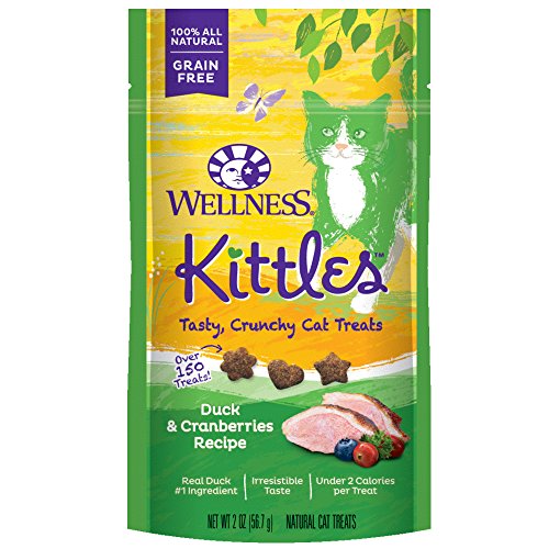 Product Cover Wellness Natural Pet Food 90057 Duck And Cranberries Kittles Grain-Free Cat Treat, 2 Oz