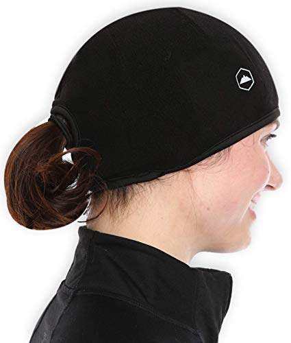 Product Cover Tough Headwear Helmet Liner Skull Cap Beanie with Ear Covers. Ultimate Thermal Retention and Performance Moisture Wicking. Fits Under Helmets.