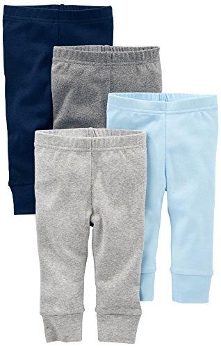 Product Cover Simple Joys by Carter's Baby Boys 4-Pack Pant, Blue/Grey, 12 Months