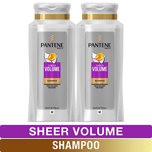 Product Cover Pantene, Shampoo, Pro-V Sheer Volume for Fine Hair, 25.4 fl oz, Twin Pack