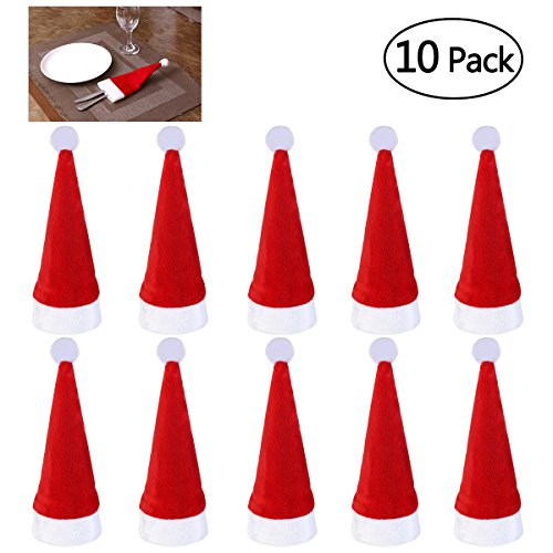 Product Cover NICEXMAS Christmas Silverware Holders Christmas Cutlery Holders Cute Decoration for Christmas Dinner Table 10 pcs