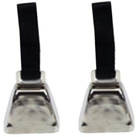 Product Cover (2 Pack) Coastal Pet - Large Nickel Cow Bell With Nylon Strap - Perfect For Dog Training