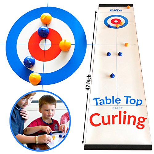 Product Cover Elite Sportz Equipment Family Games for Kids and Adults - Fun Kids Games Ages 4 and Up - Way More Fun Than it Looks, is Quick and Easy to Set-Up and So Compact for Storage (A Curling Game)