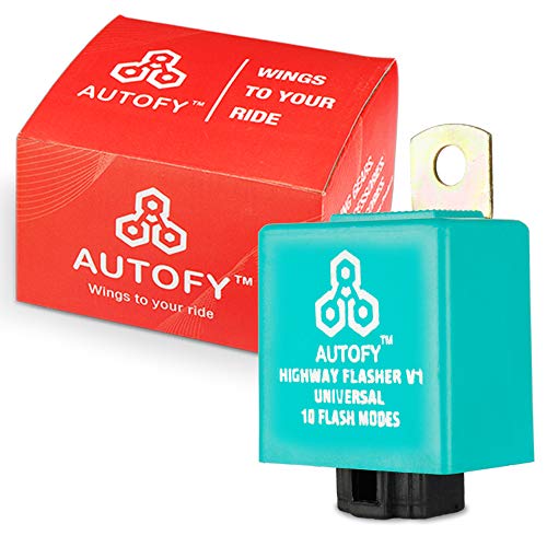 Product Cover Autofy Universal Highway Indicator Flasher For LED Indicators Fog Lights - Hazard Indicator Blinker Module For All Bikes & Cars (10 Patterns)