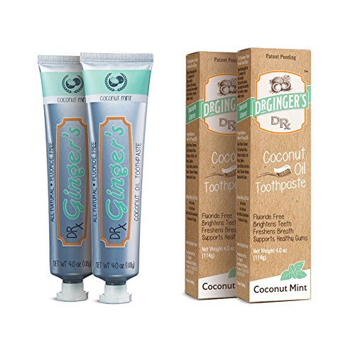 Product Cover Dr. Ginger's Coconut Oil Toothpaste Bundles (Coconut Mint Toothpaste 2 Pack)