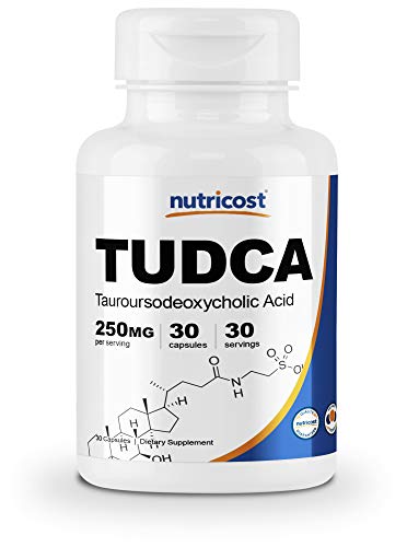 Product Cover Nutricost Tudca 250mg, 30 Capsules (Tauroursodeoxycholic Acid) - Gluten Free, Non-GMO