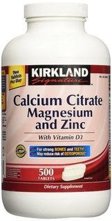 Product Cover Kirkland Signature Calcium Citrate 500mg 2 Pack (1000 Tablets Total)