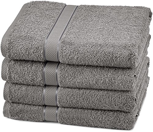 Product Cover Pinzon 4 Piece Egyptian Cotton Bath Towels Set - Grey