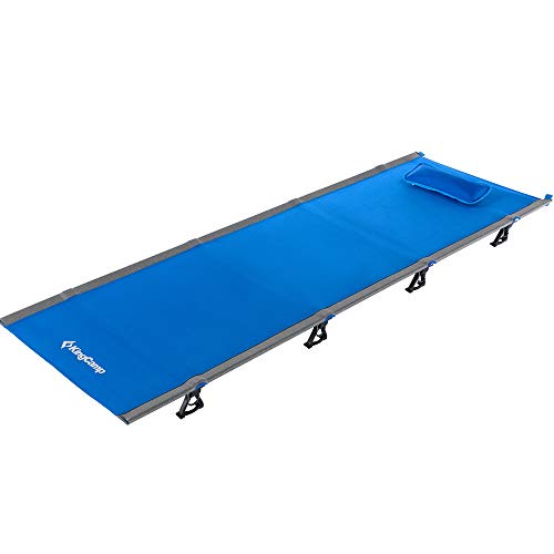 Product Cover KingCamp Ultralight Compact Folding Camping Cot Bed, 4.9 Pounds (Blue)