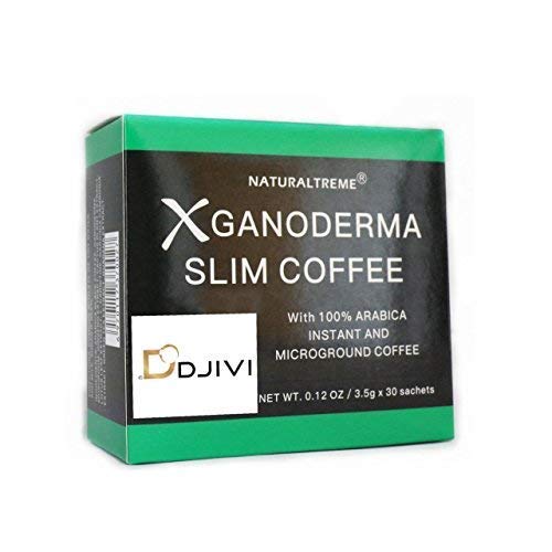 Product Cover Dodjivi Ganoderma Slim Coffee & Detox 100% Arabica Black Premium Instant Coffee - (1 Box of 30 Sachets)